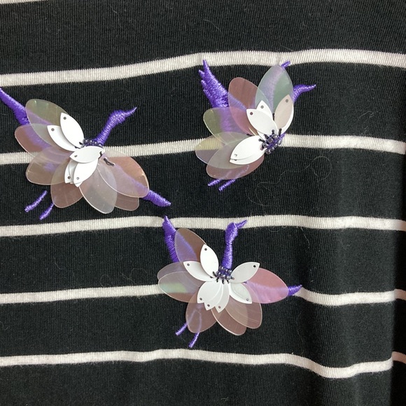 Ava & Viv plus size 3/4 sleeve striped top - Picture 2 of 5